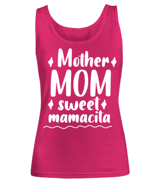 Mother Mom sweet mamacita, heliconia Women's Tank Top. Model 60045