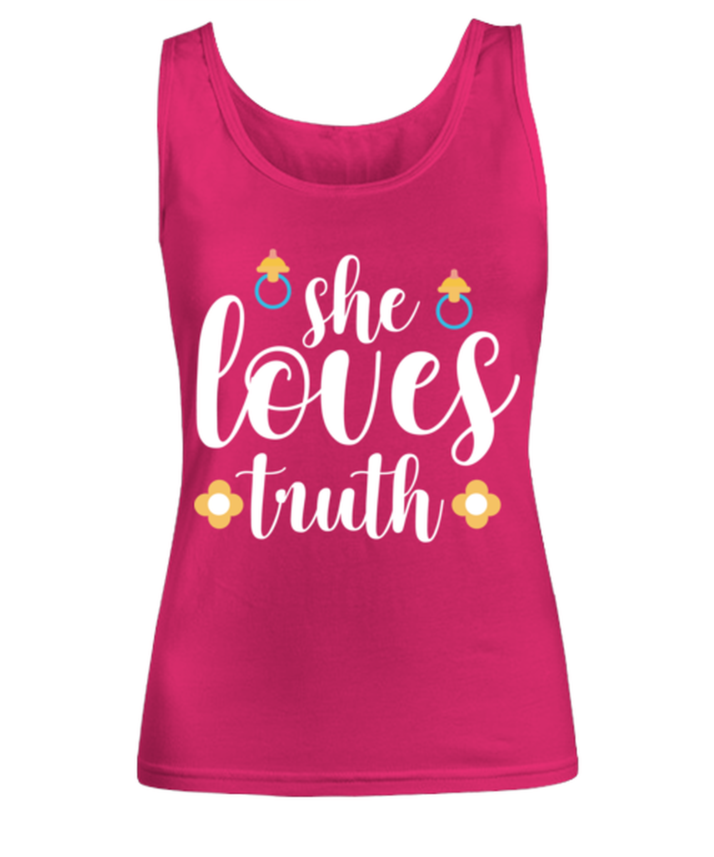 she loves truth, heliconia Women's Tank Top. Model 60045
