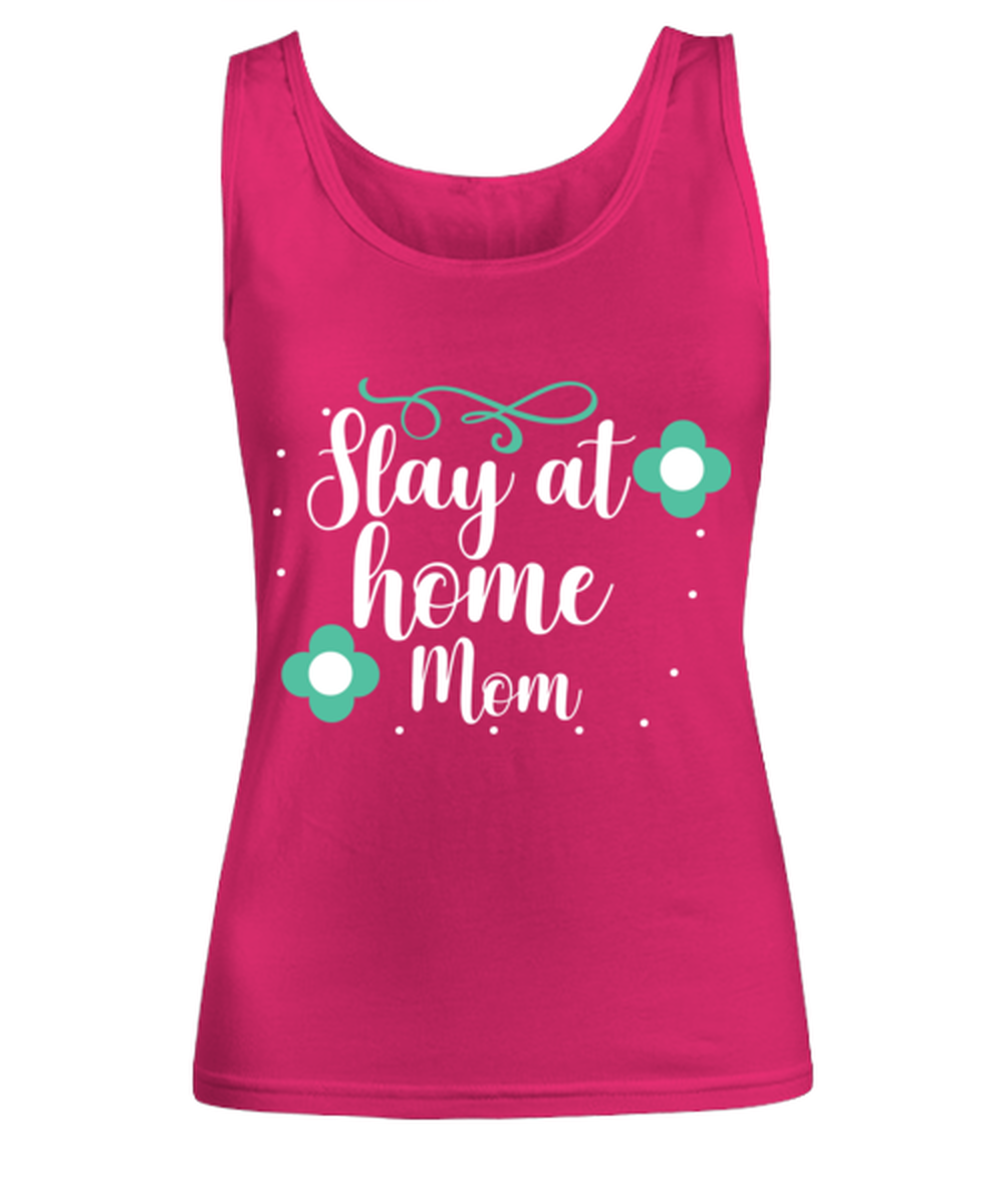 Slay at home Mom, heliconia Women's Tank Top. Model 60045