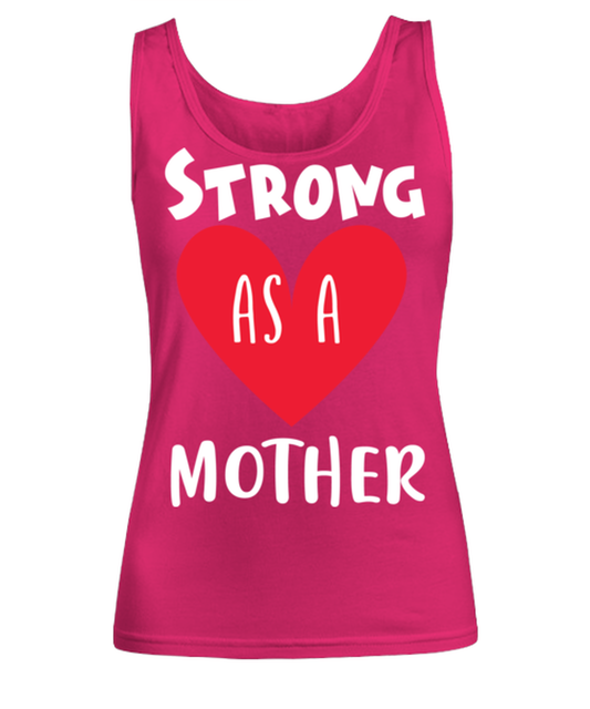 Strong as a mother, heliconia Women's Tank Top. Model 60045