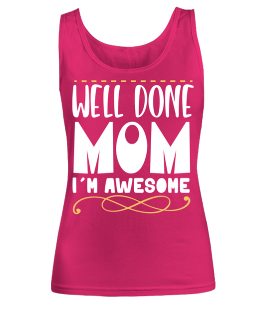 Well done mom, heliconia Women's Tank Top. Model 60045