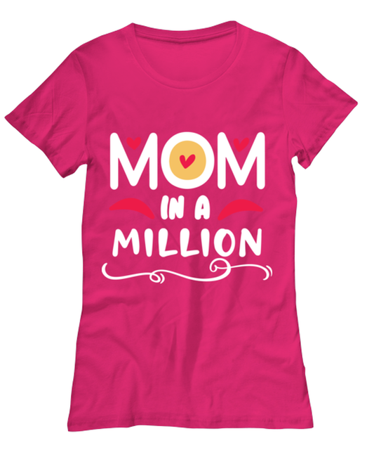 Mom in a million, heliconia Women's Tee. Model 60045