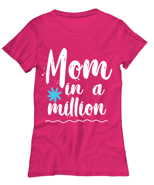Mom in a million1, heliconia Women's Tee. Model 60045