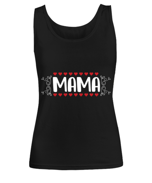 MAMA, black Women's Tee. Model 60045