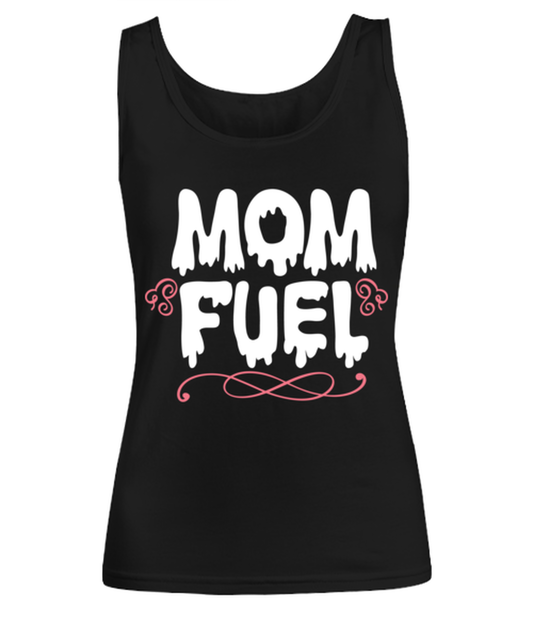 Mom Fuel, black Women's Tee. Model 60045