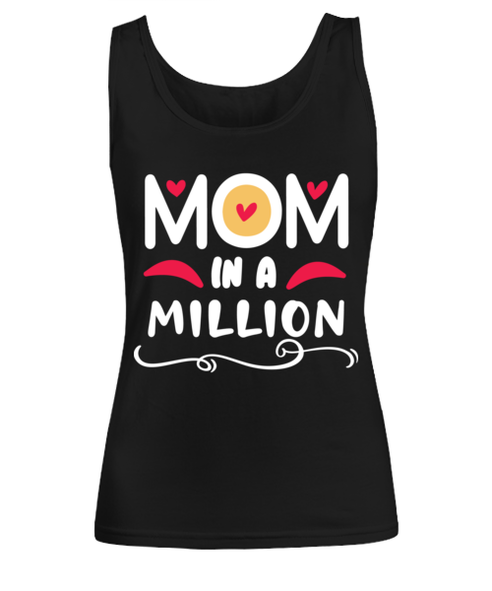 Mom in a million, black Women's Tee. Model 60045