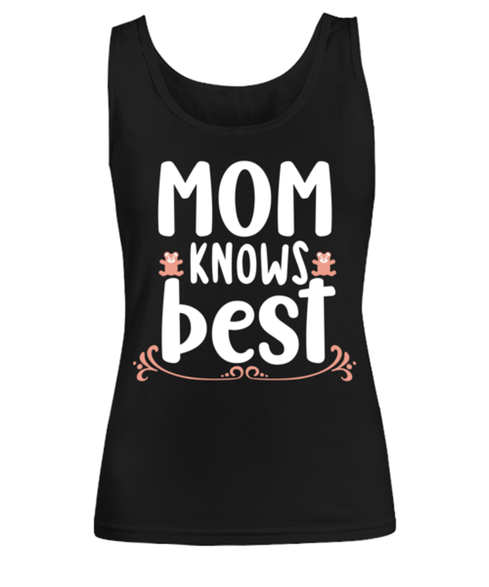 Mom knows best, black Women's Tee. Model 60045