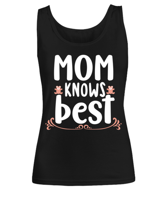 Mom knows best, black Women's Tee. Model 60045