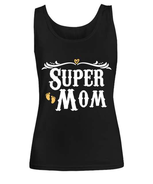 Super Mom, black Women's Tee. Model 60045