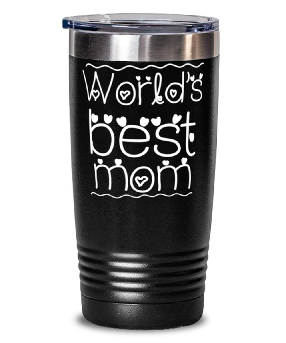 Worlds best mom, black Tumbler 20oz. Model 60046