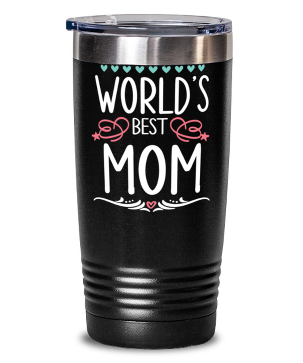 Worlds best Mom1, black Tumbler 20oz. Model 60046