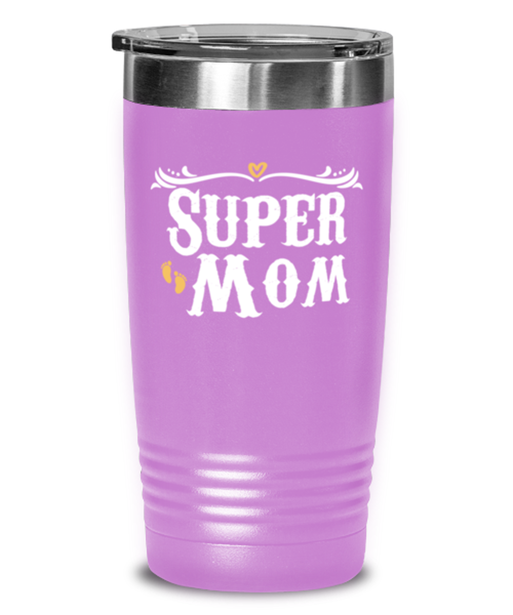 Super Mom, light purple Tumbler 20oz. Model 60046