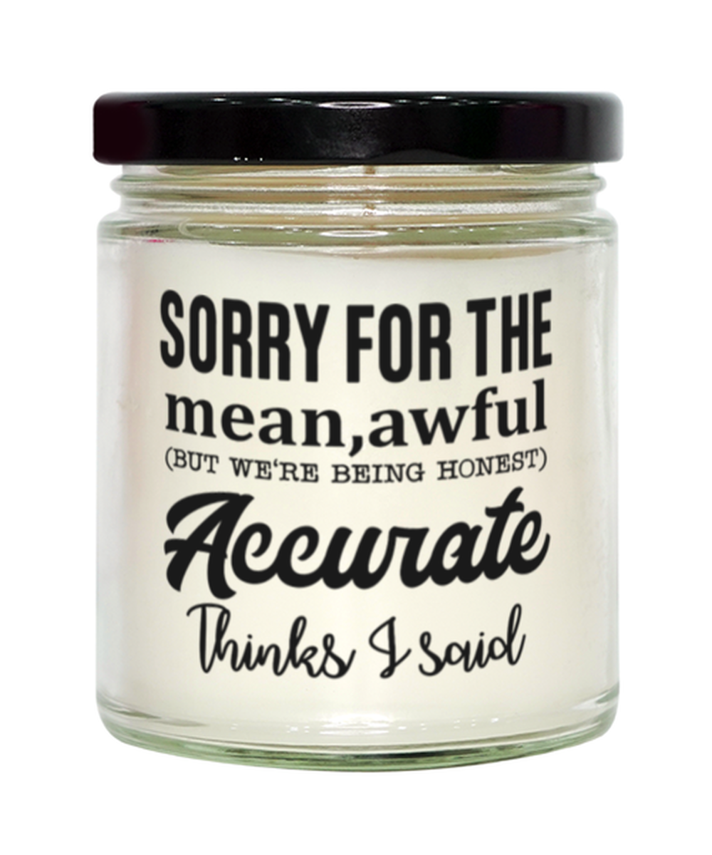 Sorry for the mean, awful...,  Vanilla candle. Model 60048