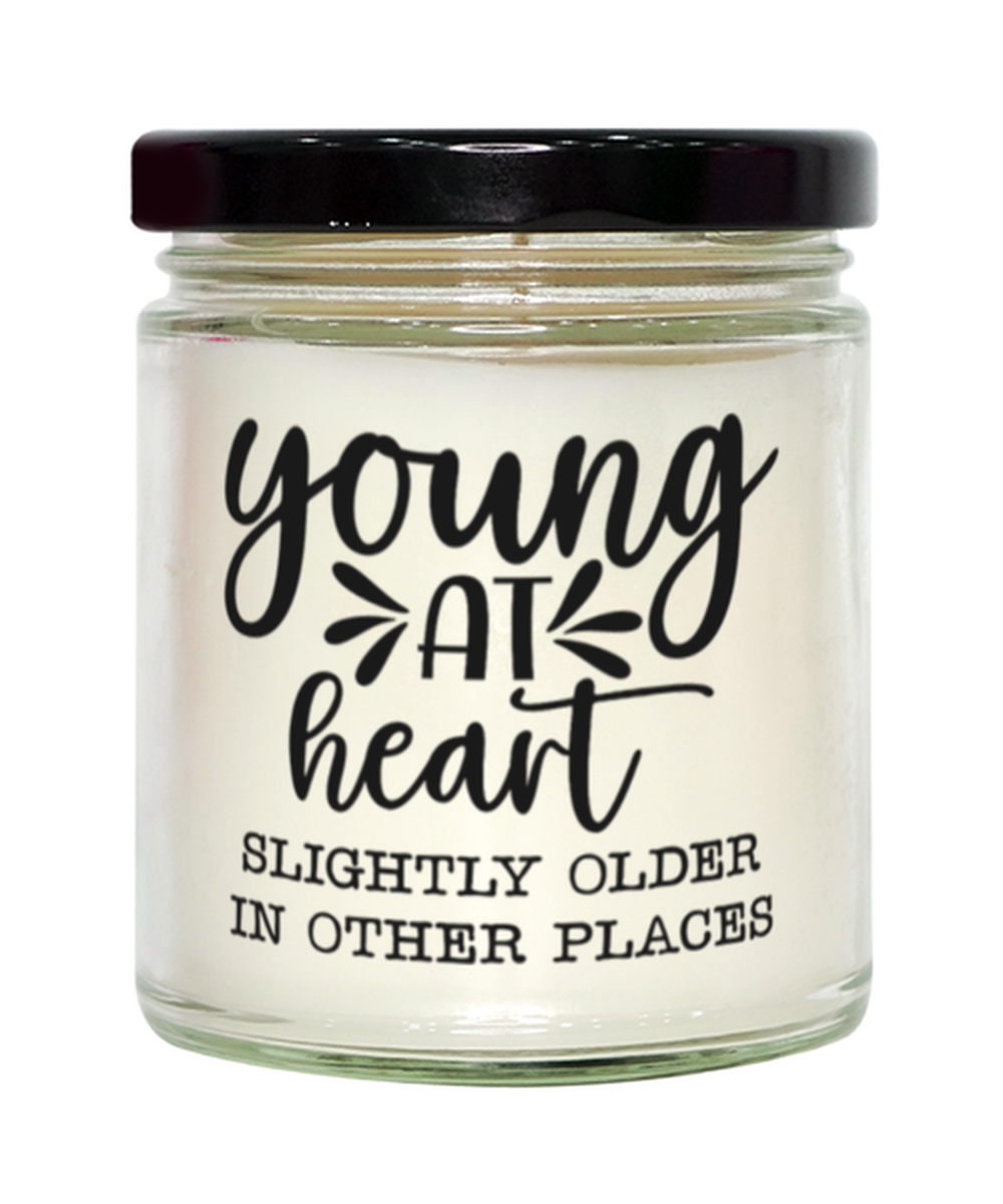 Young at heart slightly older in other places,  Vanilla candle. Model 60048