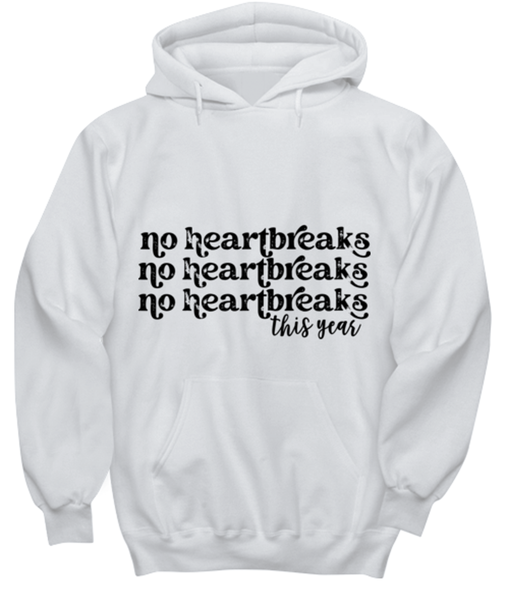 No heartbreaks this year, white hoodie. Model 60053