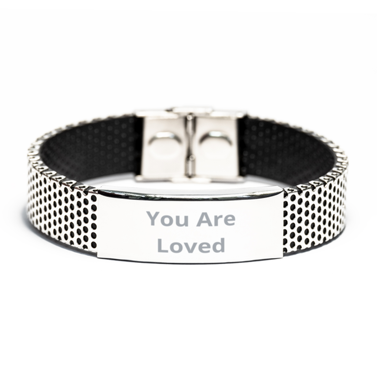 You Are Loved,  Stainless Steel Bracelet. Model 60054