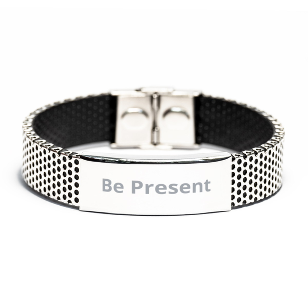 Be Present,  Stainless Steel Bracelet. Model 60054