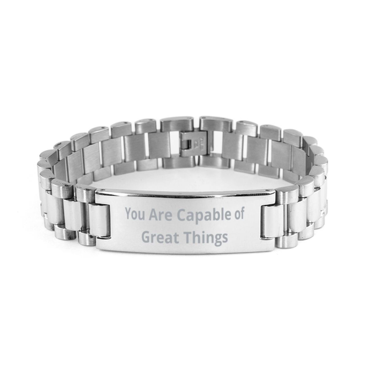 You Are Capable of Great Things,  Ladder Stainless Steel Bracelet. Model 60054