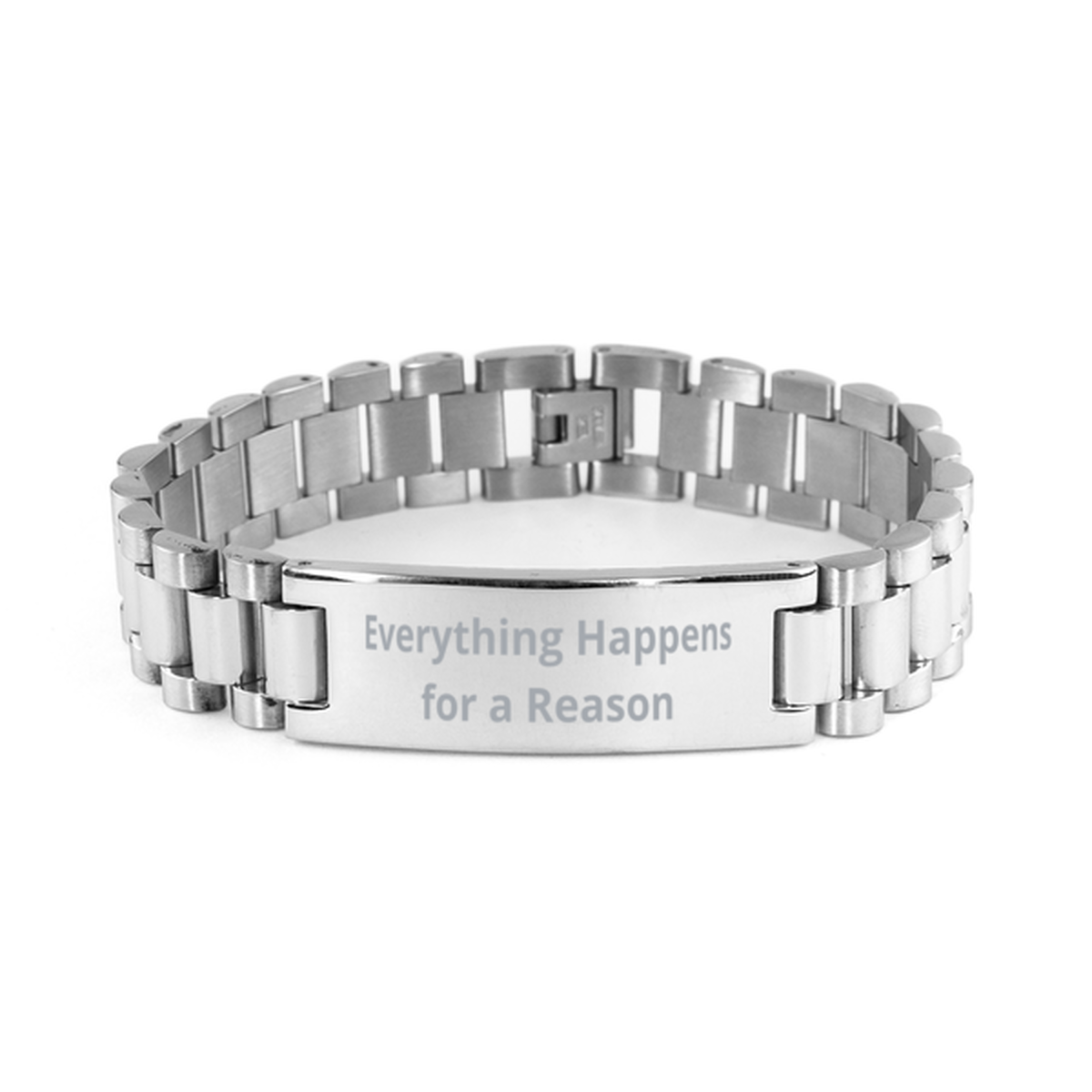 Everything Happens for a Reason,  Ladder Stainless Steel Bracelet. Model 60054