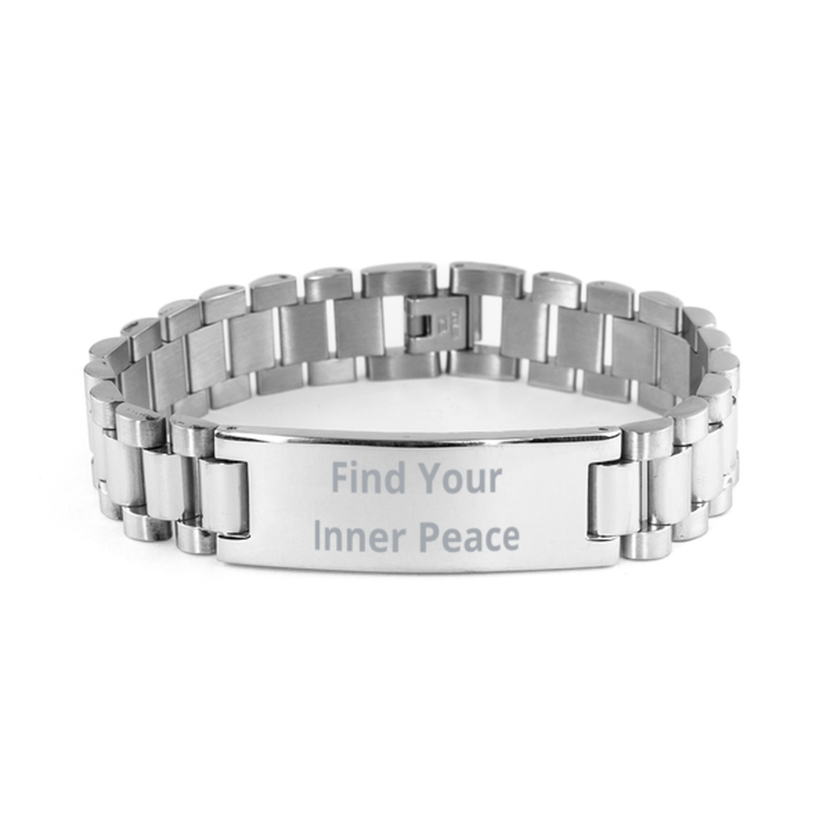 Find Your Inner Peace,  Ladder Stainless Steel Bracelet. Model 60054