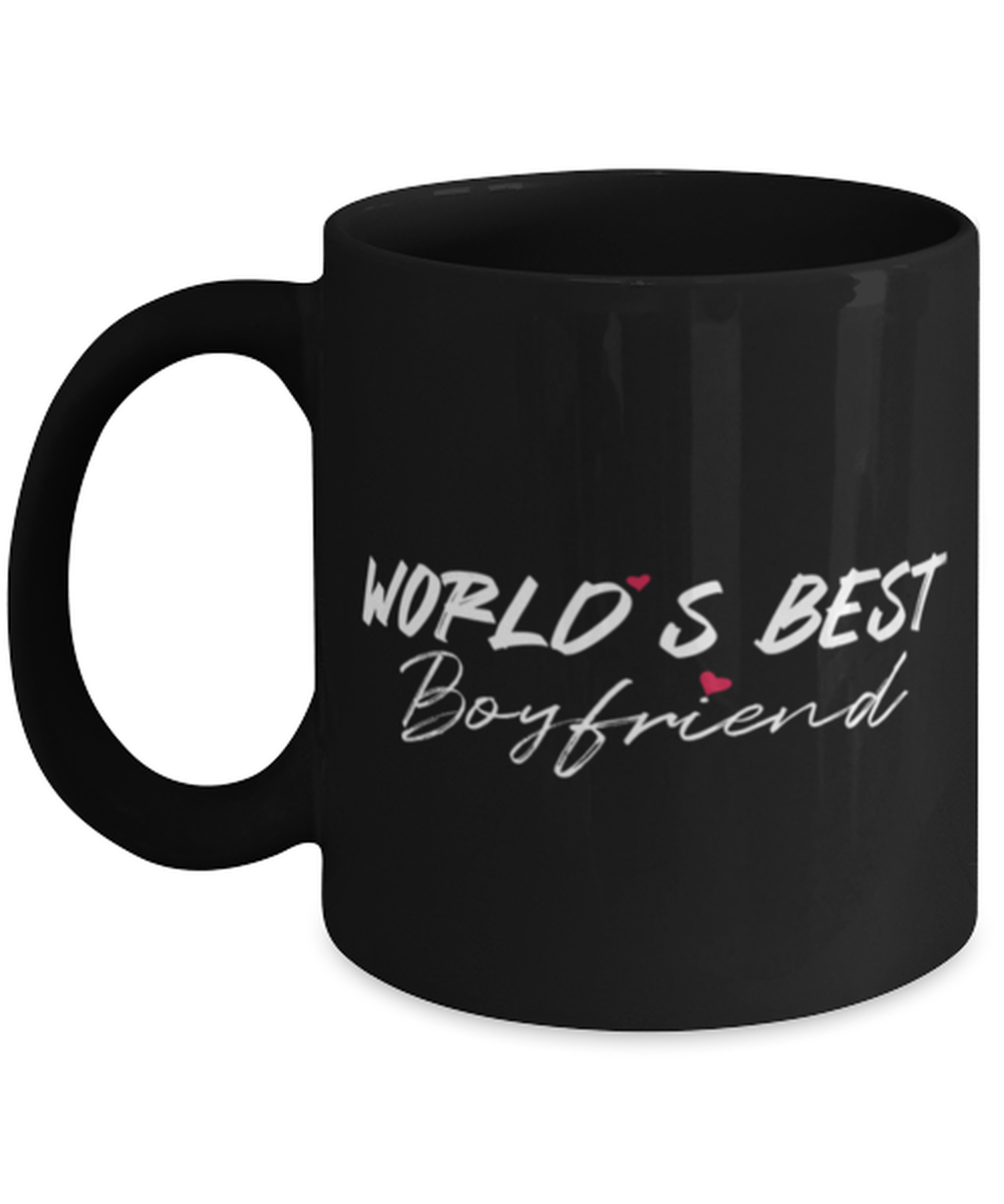 World's Best boyfriend Black Mug, black Coffee Mug, Coffee Cup 11oz. Model 60055