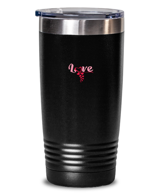 Love Balck Tumblr, black Tumbler 20oz. Model 60055
