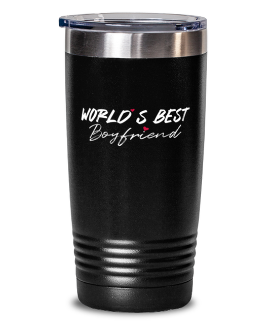 World's Best boyfriend Black Mug, black Tumbler 20oz. Model 60055