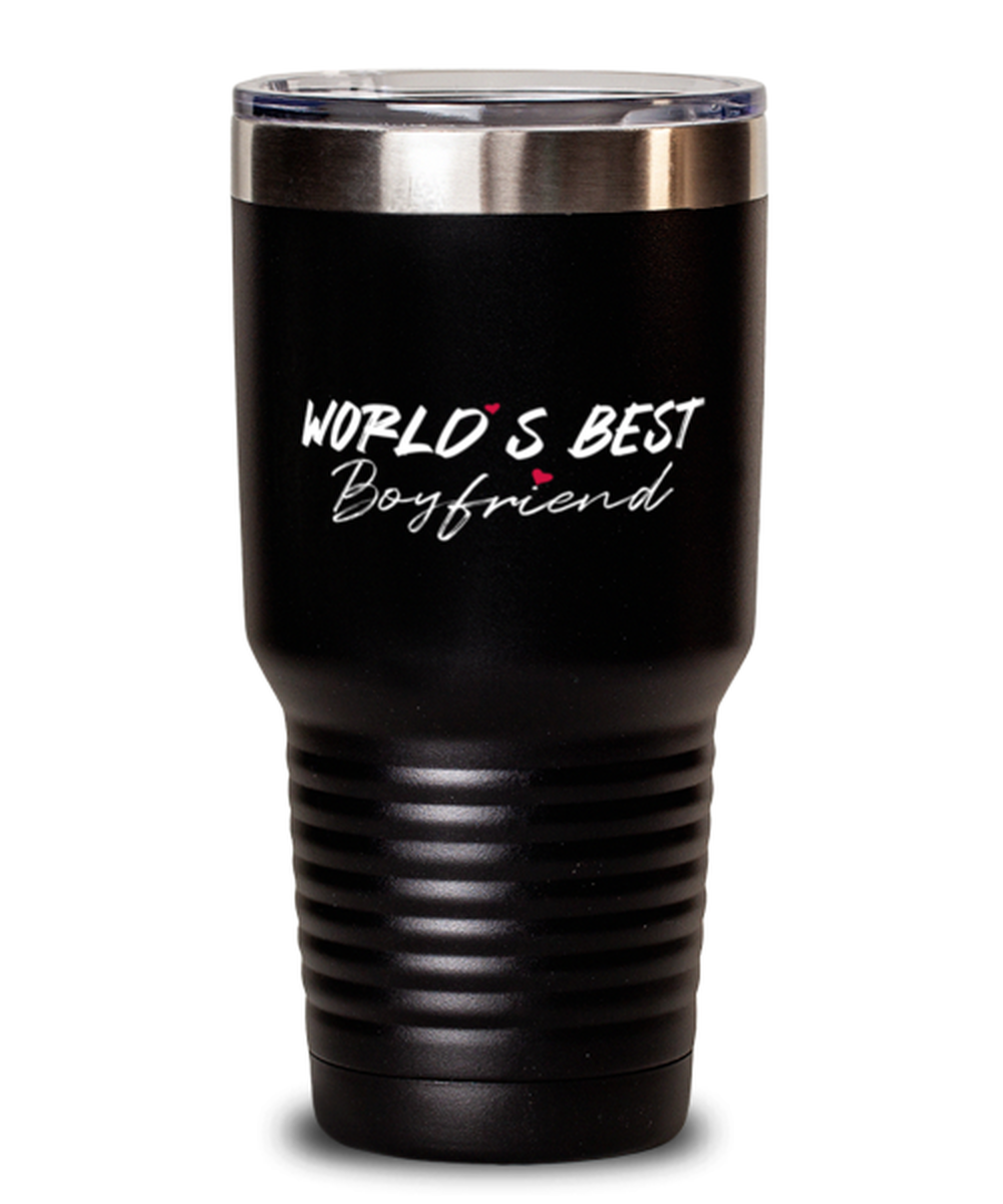 World's Best boyfriend Black Mug, black Tumbler 30oz. Model 60055