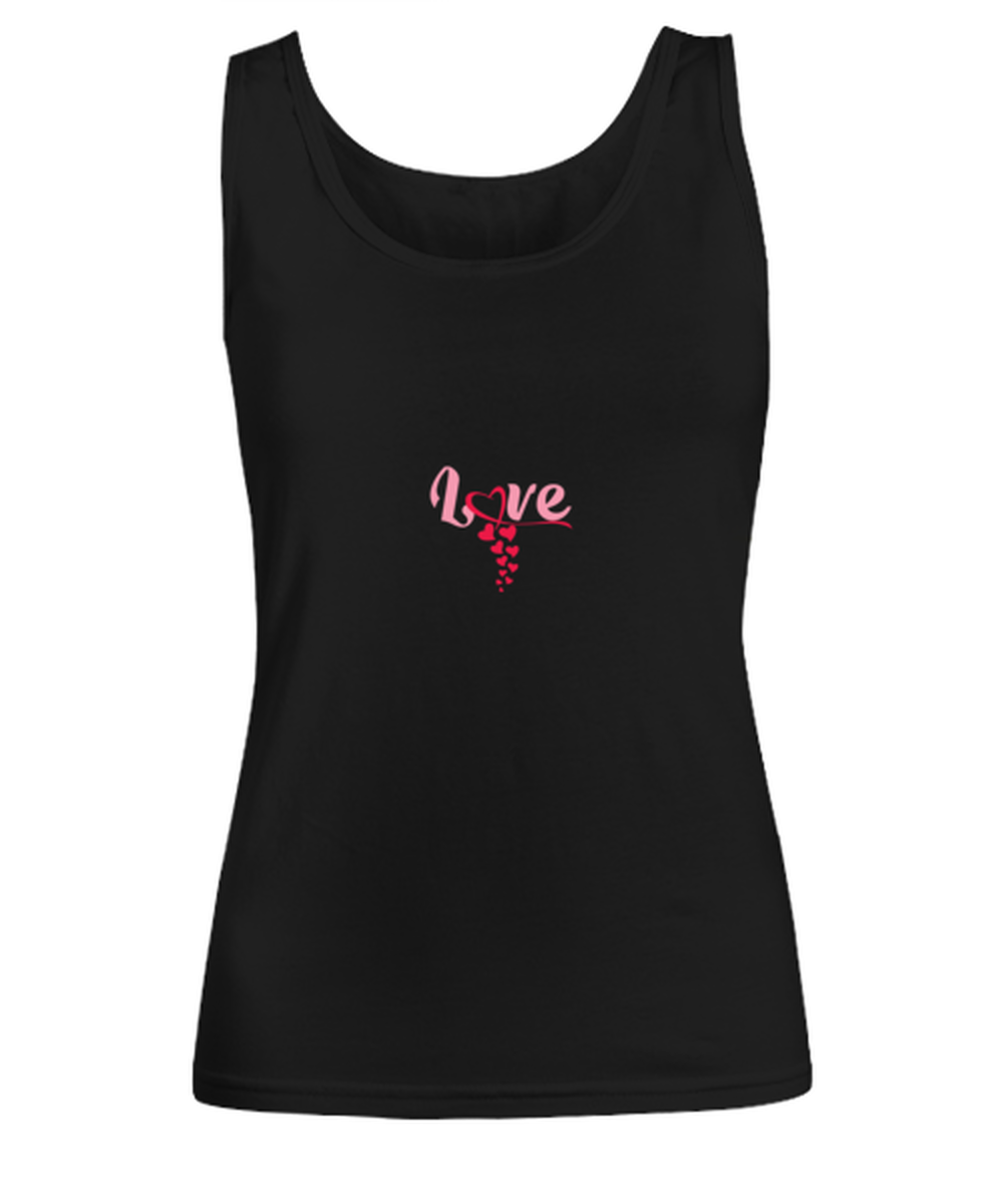 Love Balck Tumblr, black Women's Tank Top. Model 60056