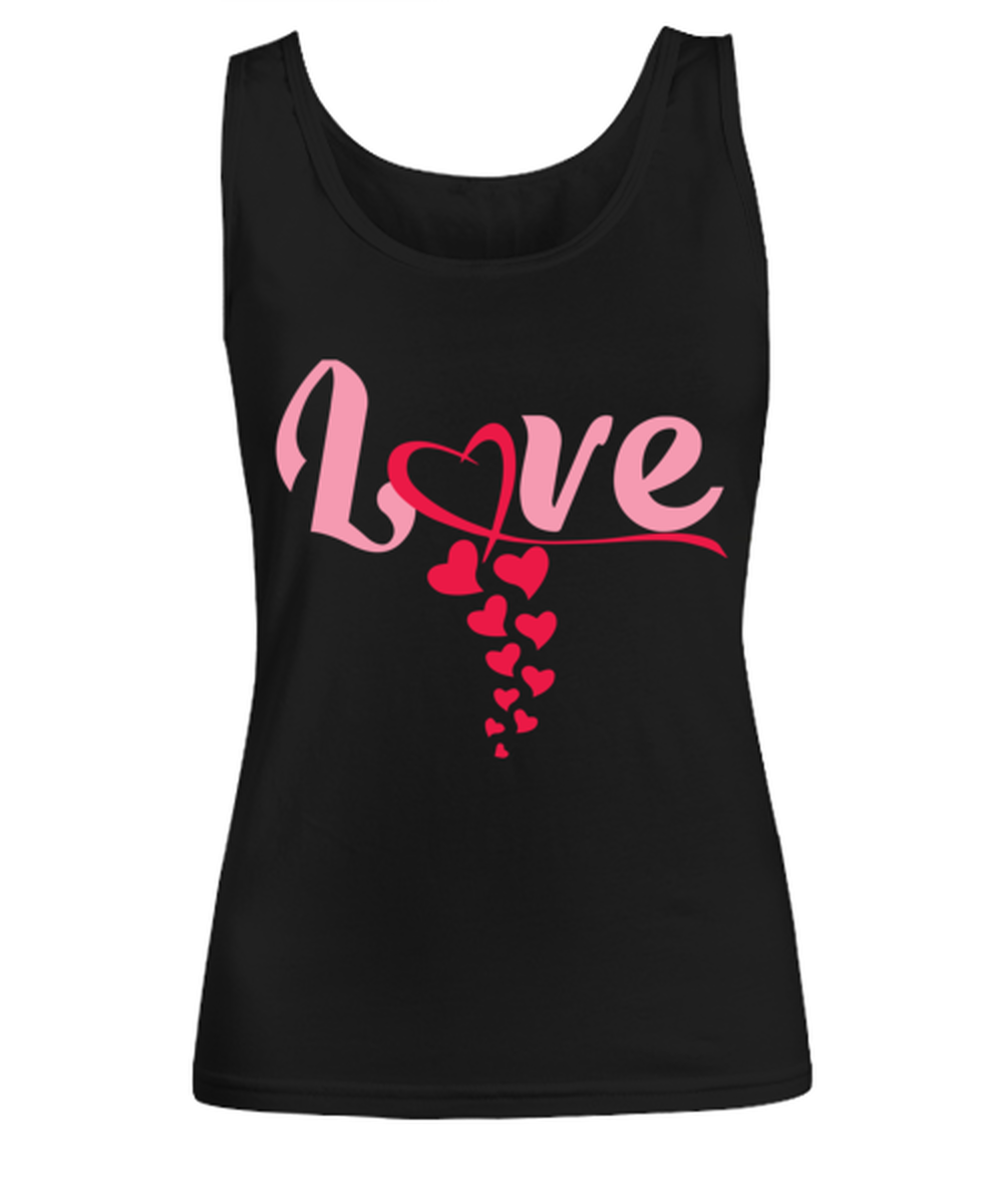 Love , black Women's Tank Top. Model 60056