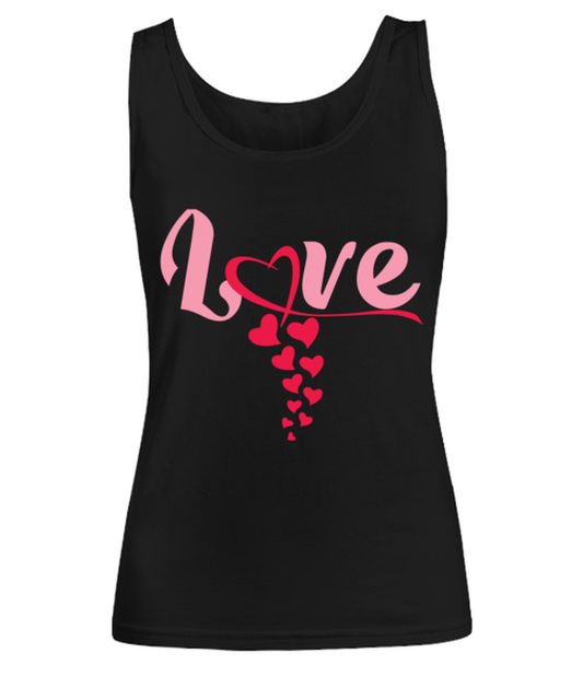 Love , black Women's Tank Top. Model 60056