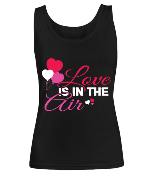 Love is in he air , black Women's Tank Top. Model 60056
