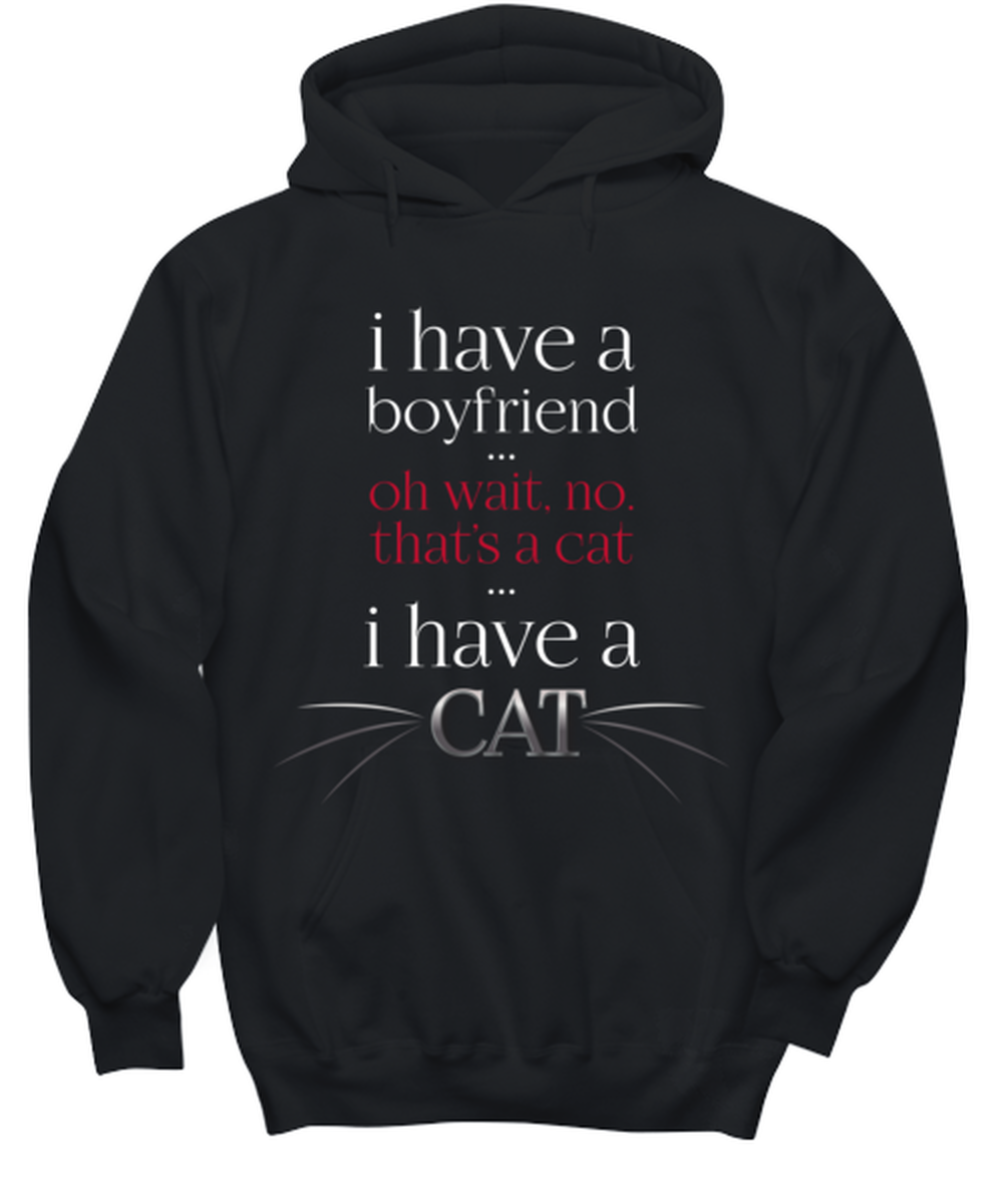 I have a boyfriend, black hoodie. Model 60056