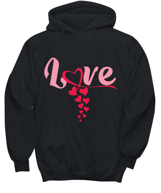 Love , black hoodie. Model 60056