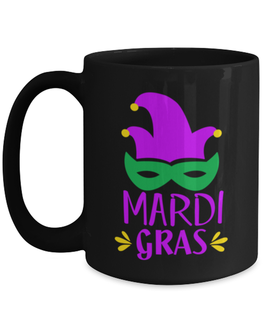 Mardi Gras, black Coffee Mug, Coffee Cup 15oz. Model 60059
