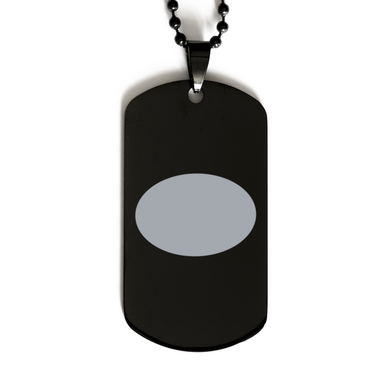 Jesus the Greatest of All,  Black Dog Tag Bracelet. Model 60060