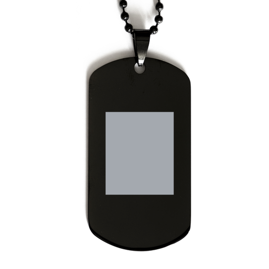 Blessed 4,  Black Dog Tag Bracelet. Model 60060