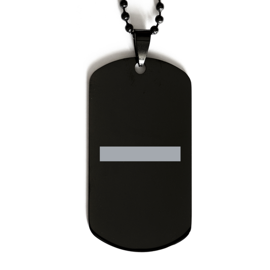 Because He Lives 2,  Black Dog Tag Bracelet. Model 60060