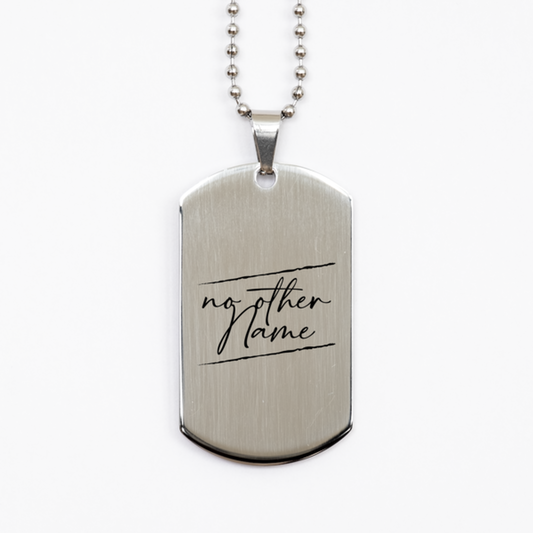 No Mather Name,  Silver Dog Tag Bracelet. Model 60061