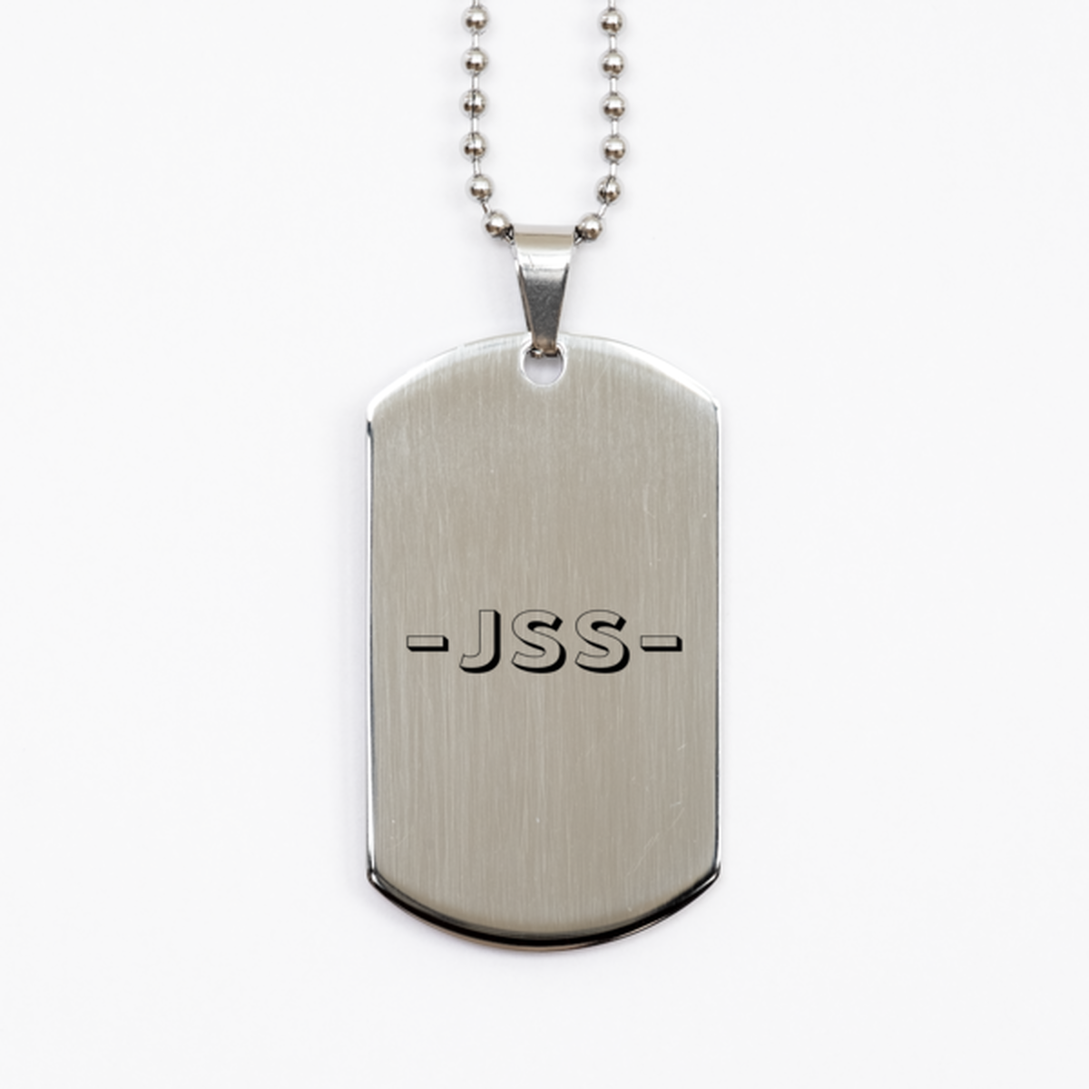 Jss,  Silver Dog Tag Bracelet. Model 60061