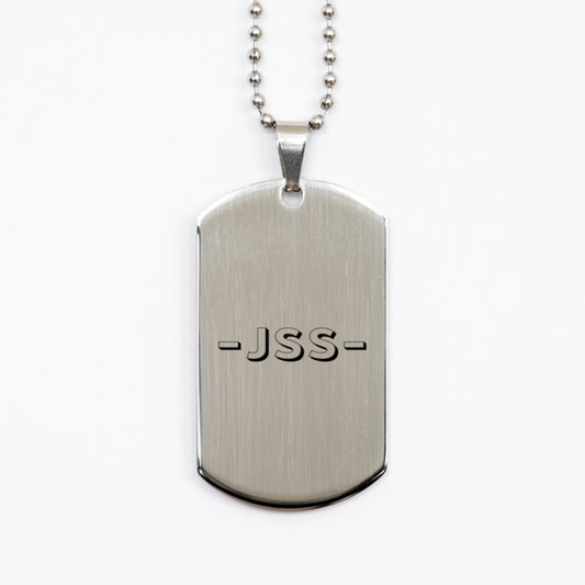 Jss,  Silver Dog Tag Bracelet. Model 60061