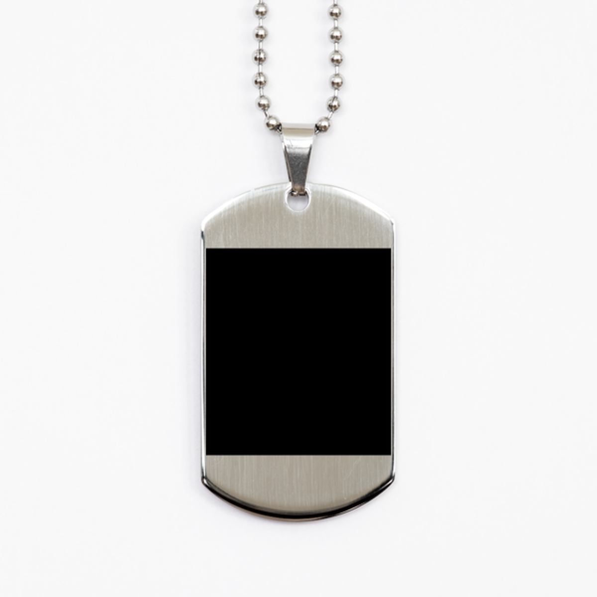Pray and Obey,  Silver Dog Tag Bracelet. Model 60061