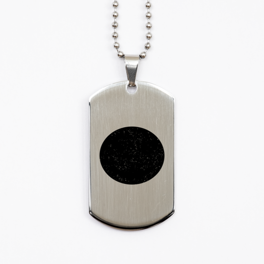 Jesus is Painting in Me a Smile,  Silver Dog Tag Bracelet. Model 60061