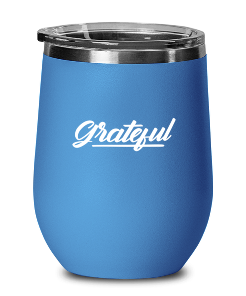 Grateful, blue drinkware metal glass. Model 60062