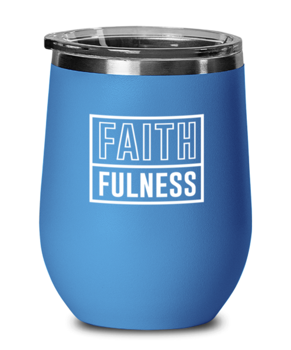 Faithfulness, blue drinkware metal glass. Model 60062