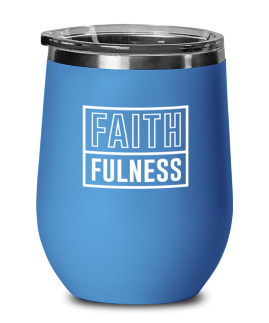 Faithfulness, blue drinkware metal glass. Model 60062