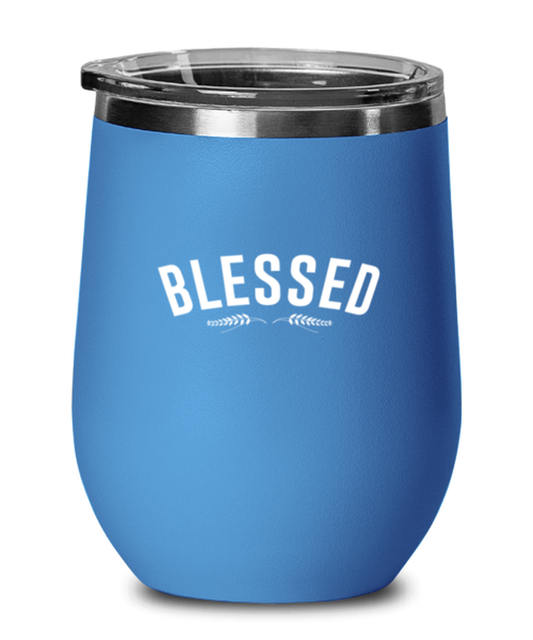 Blessed 2, blue drinkware metal glass. Model 60062