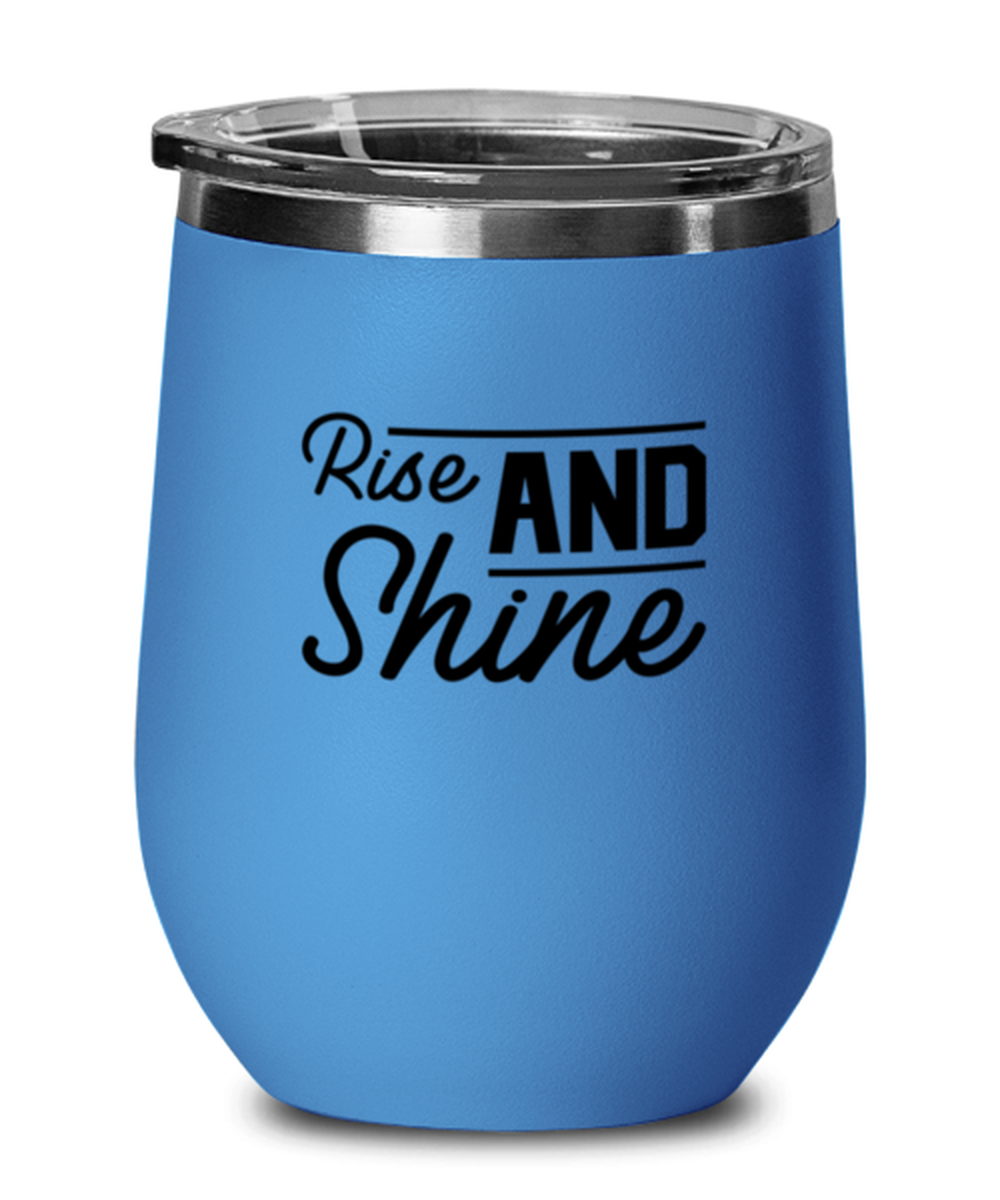Rise and Shine 2, blue drinkware metal glass. Model 60062