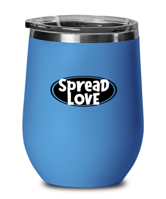 Spread Love, blue drinkware metal glass. Model 60062