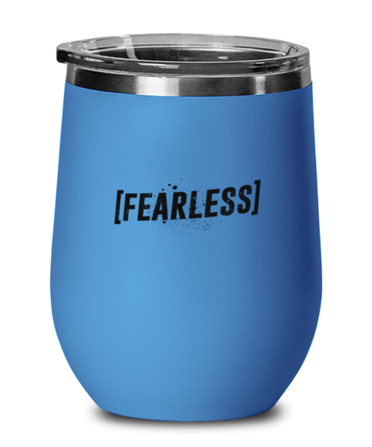 Fearless, blue drinkware metal glass. Model 60062